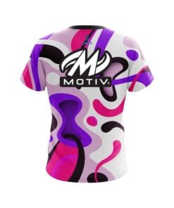 Alternative view of Motiv Modern Art Purple CoolWick Bowling Jersey