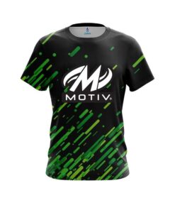 Motiv Modern Green Stripe CoolWick Bowling Jersey