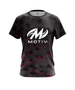 Motiv Pink Honeycomb Fusion CoolWick Bowling Jersey