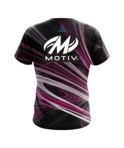 Alternative view of Motiv Pink Motion Swirl CoolWick Bowling Jersey