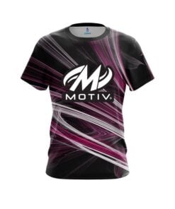 Motiv Pink Motion Swirl CoolWick Bowling Jersey