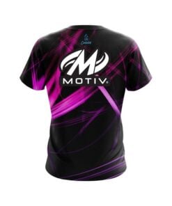 Alternative view of Motiv Pink Spiral CoolWick Bowling Jersey