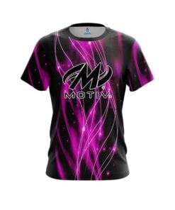 Motiv Pink Spiral Waves CoolWick Bowling Jersey