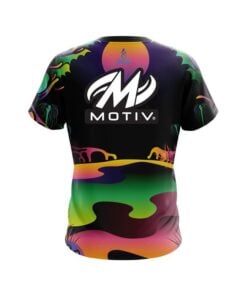 Alternative view of Motiv Psychedelic Lakeside CoolWick Bowling Jersey