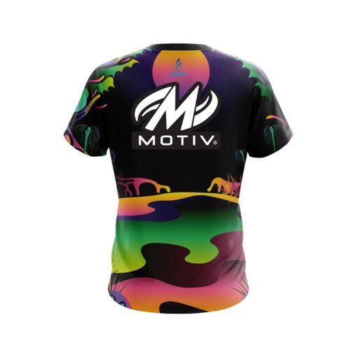 Motiv Psychedelic Lakeside CoolWick Bowling Jersey - Image 2