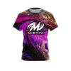 Motiv Magenta Gold Liquid Marble CoolWick Bowling Jersey