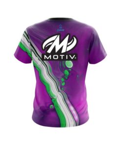 Alternative view of Motiv Purple And Green Liquid CoolWick Bowling Jersey