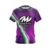 Motiv Purple And Green Liquid CoolWick Bowling Jersey