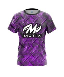 Motiv Purple Diamond Plate CoolWick Bowling Jersey