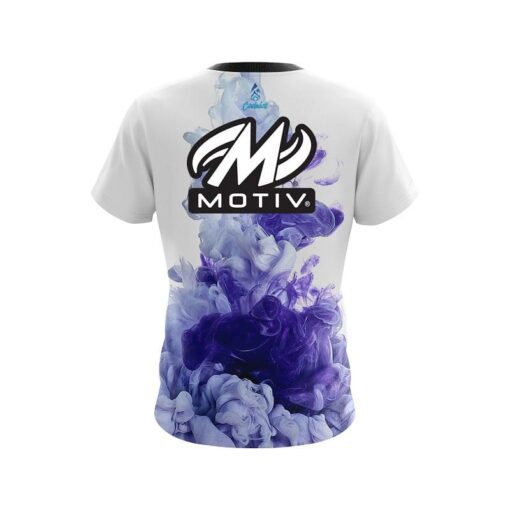 Motiv Purple ink Splash CoolWick Bowling Jersey - Image 2