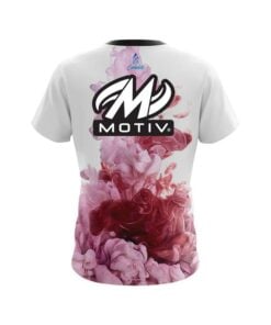 Alternative view of Motiv Red ink Splash CoolWick Bowling Jersey