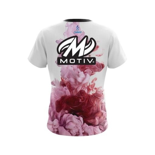 Motiv Red ink Splash CoolWick Bowling Jersey - Image 2