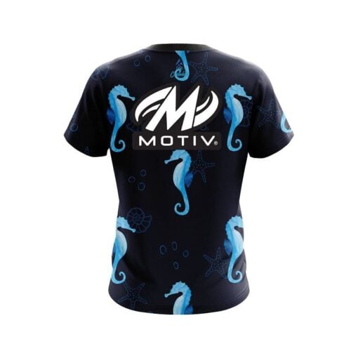 Motiv Underwater Seahorse CoolWick Bowling Jersey - Image 2