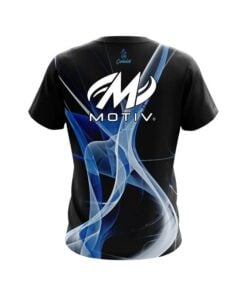 Alternative view of Motiv Smokey Blue Wave CoolWick Bowling Jersey