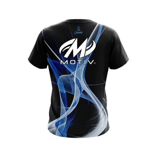 Motiv Smokey Blue Wave CoolWick Bowling Jersey - Image 2