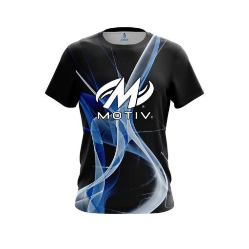 Motiv Smokey Blue Wave CoolWick Bowling Jersey