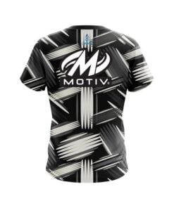 Alternative view of Motiv Striped Pattern CoolWick Bowling Jersey