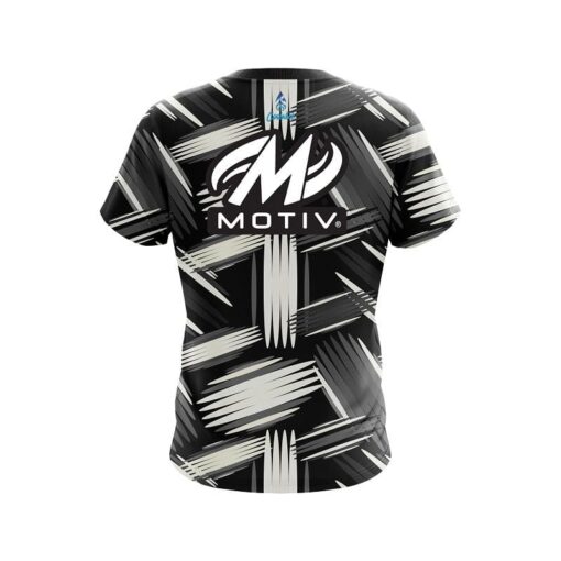 Motiv Striped Pattern CoolWick Bowling Jersey - Image 2