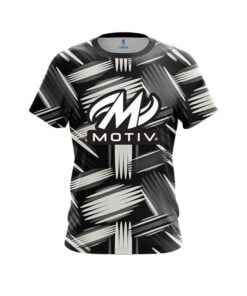 Motiv Striped Pattern CoolWick Bowling Jersey