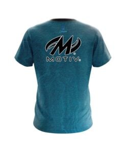 Alternative view of Motiv Teal Grunge Canvas CoolWick Bowling Jersey