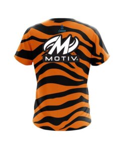 Alternative view of Motiv Tiger Stripes CoolWick Bowling Jersey