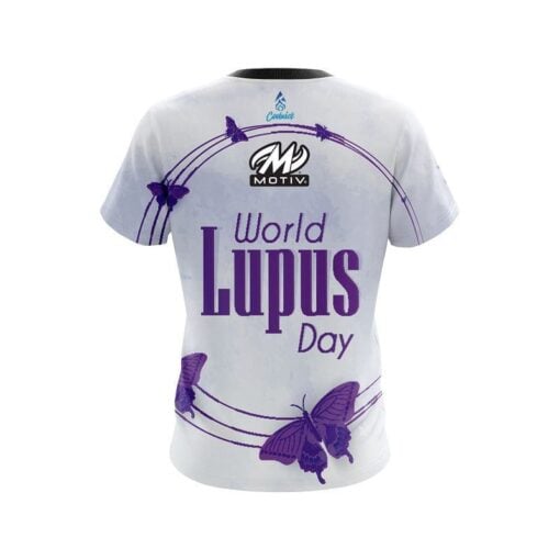 Motiv World Lupus Cancer Awareness 3 CoolWick Bowling Jersey - Image 2
