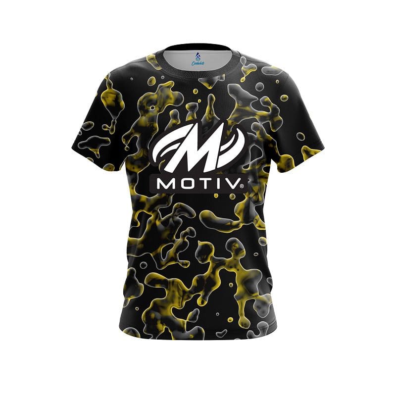 Motiv Yellow Flowing Fluid CoolWick Bowling Jersey