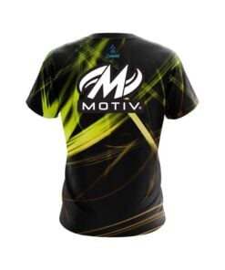 Alternative view of Motiv Yellow Spiral CoolWick Bowling Jersey