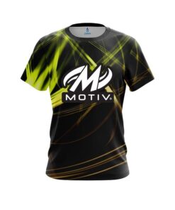 Motiv Yellow Spiral CoolWick Bowling Jersey