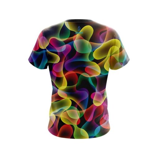 Plain Multi Color Lava CoolWick Bowling Jersey - Image 2