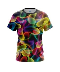 Plain Multi Color Lava CoolWick Bowling Jersey
