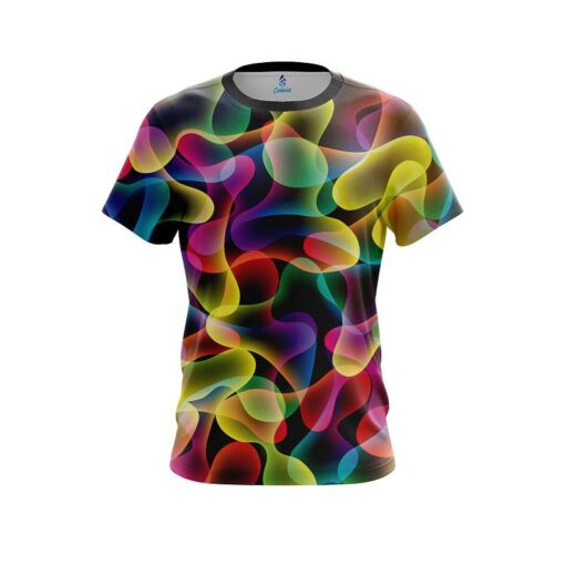 Plain Multi Color Lava CoolWick Bowling Jersey