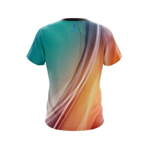 Plain Multi Color Swirl CoolWick Bowling Jersey - Image 2
