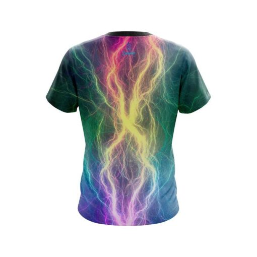 Plain Multi Color Electric CoolWick Bowling Jersey - Image 2