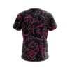 Plain Pink Flowing Fluid CoolWick Bowling Jersey - Image 2
