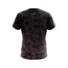 Plain Pink Honeycomb Fusion CoolWick Bowling Jersey - Image 2