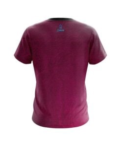 Alternative view of Plain Pink Grunge Canvas CoolWick Bowling Jersey