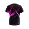 Plain Pink Spiral CoolWick Bowling Jersey - Image 2