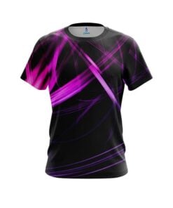 Plain Pink Spiral CoolWick Bowling Jersey