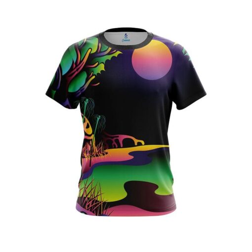 Plain Psychedelic Lakeside CoolWick Bowling Jersey