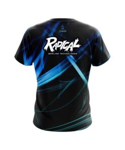 Alternative view of Radical Aqua Swirl CoolWick Bowling Jersey