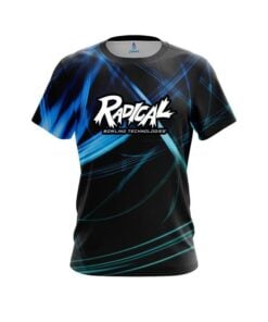 Radical Aqua Swirl CoolWick Bowling Jersey