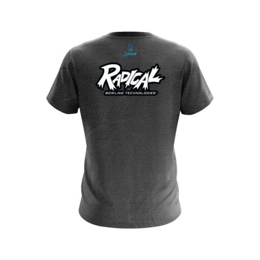 Radical Black Grunge Canvas CoolWick Bowling Jersey - Image 2