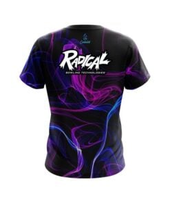Alternative view of Radical Blue Purple Smoke CoolWick Bowling Jersey