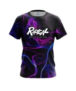 Radical Blue Purple Smoke CoolWick Bowling Jersey