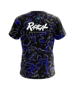 Alternative view of Radical Blue Flowing Fluid CoolWick Bowling Jersey
