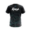 Radical Aqua Honeycomb Fusion CoolWick Bowling Jersey - Image 2