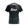 Radical Aqua Honeycomb Fusion CoolWick Bowling Jersey