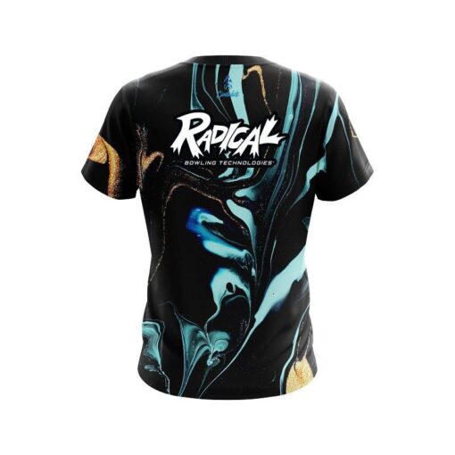 Radical Blue and Gold Resin CoolWick Bowling Jersey - Image 2