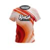 Radical Curvy Orange Pattern CoolWick Bowling Jersey